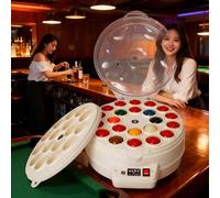 Unmjgybc Lave-Boules sans Souci Automatique Pool américain + Snooker à 16/22 Boules Commercial - 2min Rapide High-Tech Plateau Amovible Système Durable Maintenance Professionnelle Bar Club