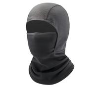 UNNESTAR Balaclava Masque d'hiver pour enfants garçons et filles Masque de ski coupe-vent pour enfants Temps froid Polaire Casque Liner, seize if grey, 4-13 jaar