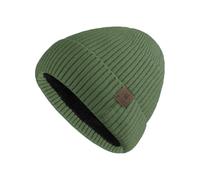 UNNESTAR Bonnet d'hiver en polaire pour homme - Garde au chaud par temps froid - Bonnet thermique en tricot avec tête de mort, Vert, Taille unique