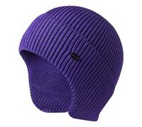 UNNESTAR Bonnet d'hiver pour Homme en Tricot Extensible avec Cache-Oreilles Coupe-Vent, Violet, Taille Unique