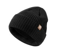 UNNESTAR Bonnets pour enfants - Chapeaux d'hiver chauds pour garçons et filles Casquette polaire extensible avec double couche, Noir , 3-8 ans