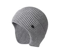 UNNESTAR Chapeaux d'hiver pour Hommes en Maille élastique de Ski avec Cache-Oreilles Coupe-Vent, Gris, Taille Unique
