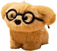 Unnfiko Étui pour AirPods 3 - Adorable design de dessin animé 3D avec un chiot avec lunettes - Coque en silicone souple - Housse en peluche - Convient pour les femmes et les filles - Protection