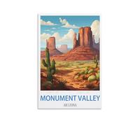 UnNiQ Monument Valley Arizona Poster vintage sur toile pour salon, chambre à coucher 20 x 30 cm