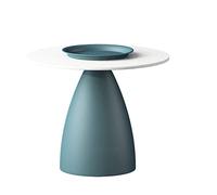 UNNS Fin de Table Table d'appoint de Canapé Table de thé Table Basse créative Moderne Petit Appartement Salon Canapé Sofa Style Simple Petite Table Ronde (Color : Blue, Size : Small)