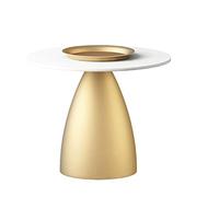 UNNS Fin de Table Table d'appoint de Canapé Table de thé Table Basse créative Moderne Petit Appartement Salon Canapé Sofa Style Simple Petite Table Ronde (Color : Yellow, Size : Small)