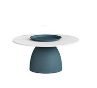UNNS Fin de Table Table d'appoint de Canapé Table de thé Table Basse créative Moderne Petit Appartement Salon Canapé Sofa Style Simple Petite Table Ronde (Color : Blue, Size : Large)
