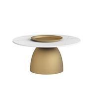 UNNS Fin de Table Table d'appoint de Canapé Table de thé Table Basse créative Moderne Petit Appartement Salon Canapé Sofa Style Simple Petite Table Ronde (Color : Yellow, Size : Large)