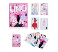 UNO Barbie Fashion Model Collection HYH43 Jeu de cartes 65e anniversaire Édition limitée 112 cartes Rose Box à partir de 7 ans
