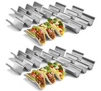 Uno Casa Lot de 12 Supports pour Tacos Support métallique pour coquilles de Taco, Support résistant pour Tacos pour Les Mardis Tacos, Un Livre électronique de Recettes