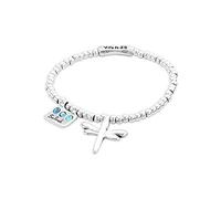 UNOde50 Bracelet élastique plaqué argent avec message Santé