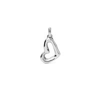 Uno de 50 Charm Cœur Grand, Pendentif pour Bracelets et Colliers, Argent