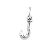 Uno de 50 - Collection de breloques personnalisées pour femmes, Lettre J, Argent 925, Couleur argent, Taille unique, Fabriqué en Espagne