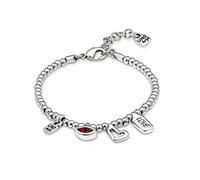 Uno de 50 I'm Waiting 4 U Red Bracelet PUL1852ROJMTL0M, One Size, Cuir