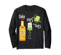 Uno Dos Tres Boisson drôle Tequila Sel Citron Vert Manche Longue