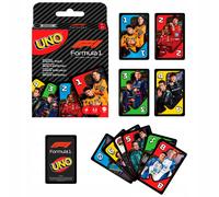 Mattel Jeu de cartes UNO F1 – Pour toute la famille, images de l’univers Formule 1 – JMF10