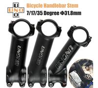 UNO-Potence en alliage d'aluminium ultraléger pour vélo de route et VTT, pièce de bicyclette résistante,-7, 17, 35, 31.8mm, 60, 70, 80, 90, 100, 110, 120, 130mm 17 degree 90mm