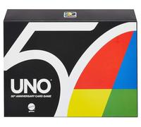 UNO Premium 50th Anniversary Edition Matching Card Game Featuring Commemorative Coin & 112 Cards, Game Night, Kids & Collectors Gift Ages 7 Years & Older
