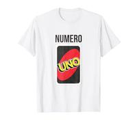 Uno T-Shirt Officiel Numero Uno Plusieurs Couleurs T-Shirt, Homme, Blanc, 6XL