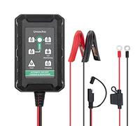Unocho Chargeur Automatique Intelligent pour Batteries au Plomb 6V 12V Chargeur de Batterie Lithium LiFePO4 14.4V 1.5A pour Batteries au Lithium Fer Phosphate pour Voitures et Motos