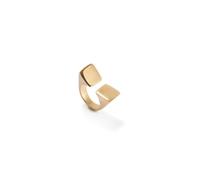 UNOde50 Bague carrée en plaqué or 18 carats, Bijoux faits à la main, Design géométrique