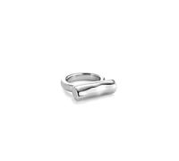 UNOde50 Bague en argent plaqué avec tube horizontal
