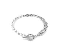 UNOde50 Bague en plaqué or 18 carats, forme carrée, bijoux faits à la main, design géométrique