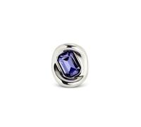UNOde50 Bague plaquée argent avec cristal à facette violet au centre