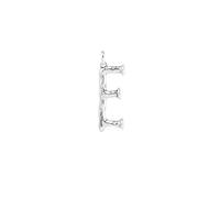 UNOde50 Bague plaquée argent avec lettre E