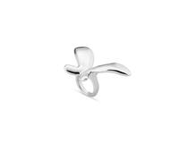 UNOde50 Bague plaquée argent en forme de papillon moyen