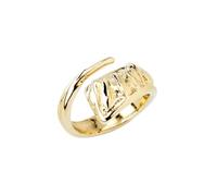 UNOde50 Bague pour femme en or 18 carats Taille 12-16,51 mm Alliage de métaux Bijou artisanal Fabriqué en Espagne, Talla 12, Métal, Aucune pierre précieuse