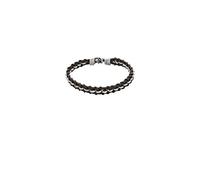 UNOde50 Bracelet en cuir et plaqué argent