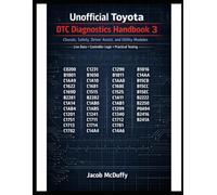 Unofficial Toyota DTC Diagnostics Handbook 3: Chassis, Safety, Driver Assist, and Utility Modules