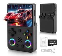 Unokit Handheld Retro Game Console - 3.5 Inch IPS Screen with Open Source Linux System, 64G TF Card 20,000+ Retro Classic Games, 3200mAh Battery, Handheld Games Consoles, Black