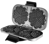 Unold – Gaufrier électrique 48241 – 2 gaufres – 1300 W – Noir/Argent