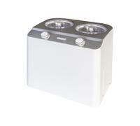 Unold 48830 Machine à glace Doppio avec compresseur, Machine à glace auto-refroidissante Machine à yaourt glacé avec 2,4 litres de volume de glace