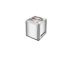 Unold 48872 Sorbetière à Compresseur 2L, 180W, Cuve et Boîtier en Acier Inoxydable, Ecran LCD, Minuterie 60 min, Gaz réfrigérant R600a