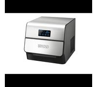 Unold 48955 Machine à Glaçons Portable 150W, Réservoir 1.5L, Capacité 0.6kg, Écran LCD, Noir/Inox, Réfrigérant R600a, Certifié CE/REACH/ROHS/LFBG