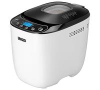 Machine à pain Unold 68010 Noir/Blanc, 550W, capacité 700g-1kg, écran LCD, 12 programmes, minuterie 780min, revêtement antiadhésif, certification CE/ROHS/LFBG