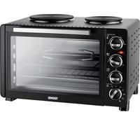 UNOLD 68885 All in One - Four électrique avec plaques de cuisson - 30 litres - 1500 W - Noir