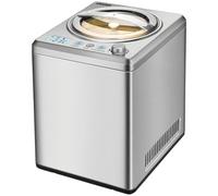 Unold Sorbetière Profi Plus 48880, 2,5 L, acier inoxydable, entièrement automatique, compresseur à refroidissement automatique, écran LCD, minuterie, également pour les glaces végétaliennes, sans lactose et contenant de la stévia