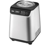 Unold Uno 48825 Sorbetière - Compresseur auto-refroidissant, entièrement automatique, 135 W, refroidissement à -35 °C, écran LCD, récipient en acier inoxydable, minuterie, compresseur