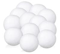 UNOLIGA Boules de Neige Artificielle, 12pcs 7cm Fausses Boules de Neige pour Bataille de Boules de Neige en Intérieur, Jeux d'hiver et Ornements d'arbre de Noël