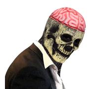 UNOLIGA Masque Crane Halloween, Masque Squelette Adulte Homme, Masque Tete de Mort Latex, Halloween Skull Mask (AA)