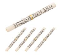 Unomor 5 Ensembles Mezouza Judaïque avec Parchemin Papier et Corde pour | Décoration Classique Beige, S'adapte à Plupart des Cadres, Bénédiction Religieuse pour Maisons Modernes