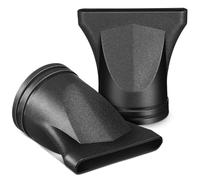 Unomor Accessoire concentrateur pour sèche-cheveux 2pcs, embout noir léger en plastique, coiffure bou flux d’air concentré pour un coiffage précis, salon de coiffure et maison,