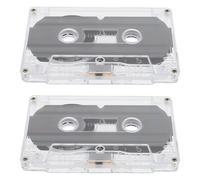 Unomor Cassette Audio 30 Lot de 2 Format Standard à Faible Bruit, Cassette Vierge pour Magnétophone, Enregistrement Vocal et Musique, Idée Cadeau Rétro à Faire Soi-Même