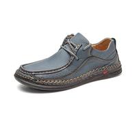 UnoSheng Chaussures d'hiver pour homme - Extra confortables - Durabilité - Qualité supérieure - Chaussures de course pour homme, bleu, 41 1/3 EU