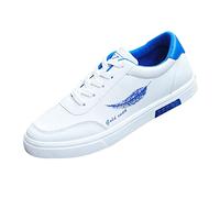 UnoSheng Je cherche Chaussures Hommes Chaussures Respirantes Chaussures Antidérapantes Entraîneur Tissu Mesh Casual Chaussures Hommes Chaudes Sport Baskets Hommes Petit Chaussures Été, bleu, 43 EU