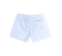 UnoSheng Short de bain traditionnel pour homme Fast Three Swim Plain Beach Short d'entraînement pour homme Coupe ample Maillot de bain de maternité, Blanc., XL